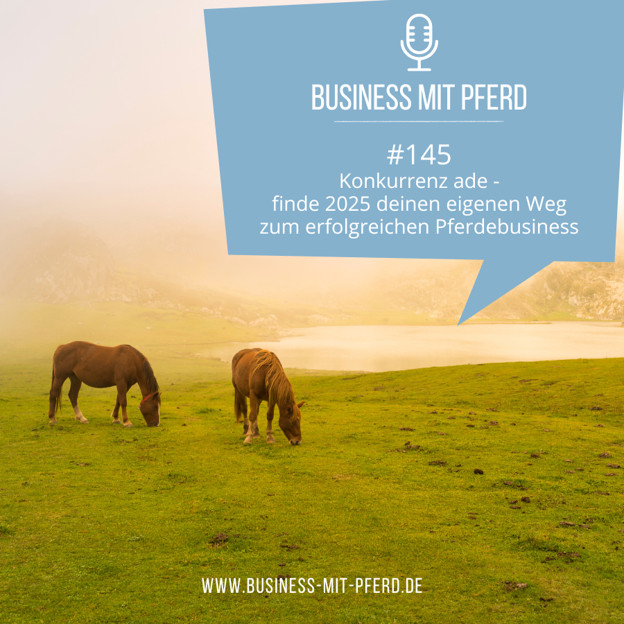 #145 Konkurrenz ade - finde 2025 deinen eigenen Weg zum erfolgreichen Pferdebusiness